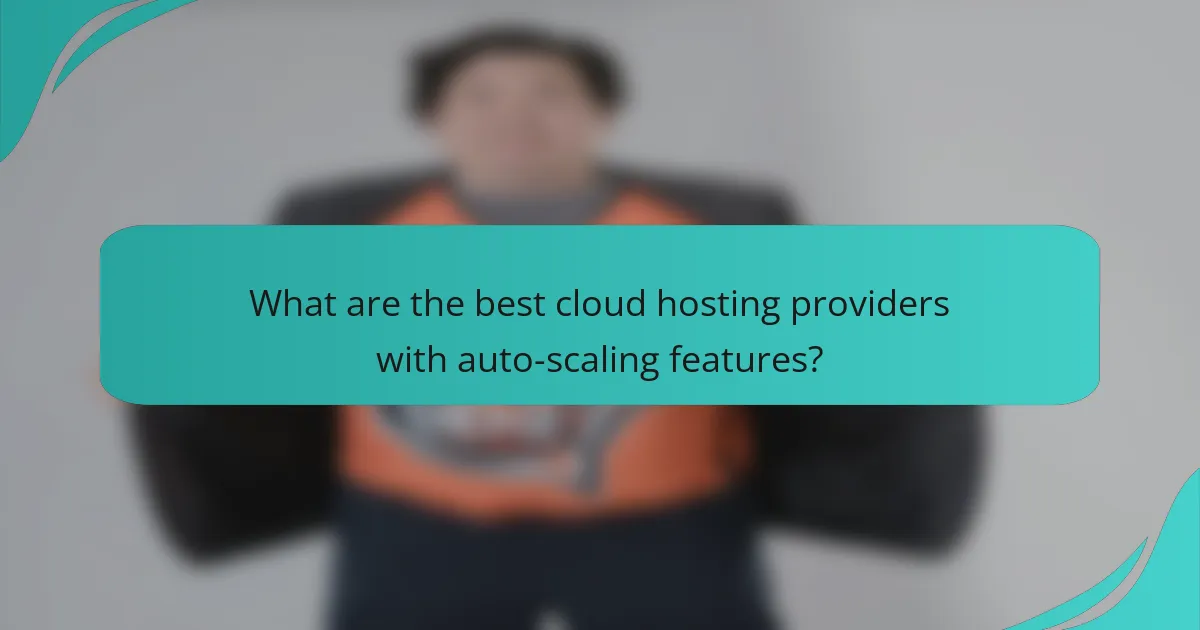 What are the best cloud hosting providers with auto-scaling features?